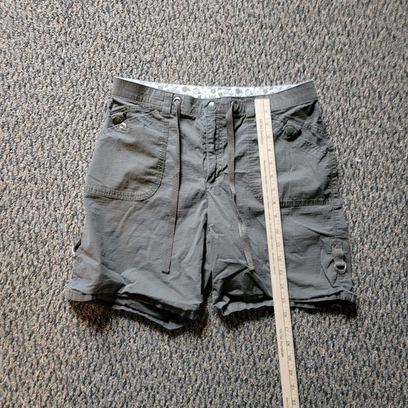 Lee Olive Green Khaki Drawstring Bermuda Shorts Size 8 - Picture 5 of 12